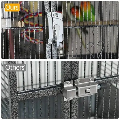 3 Layers Platform Chinchilla Sugar Glider Cockatiel Steel Cage Parrot Bird Cage Large Breeding Aviary Outdoor