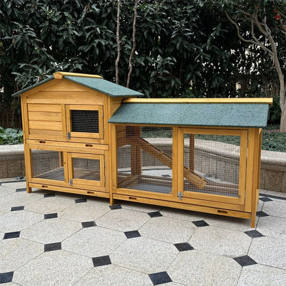 Wholesale Luxury Wooden Outdoor Waterproof Large Rabbit Cage Pet Cage House Chicken Coop