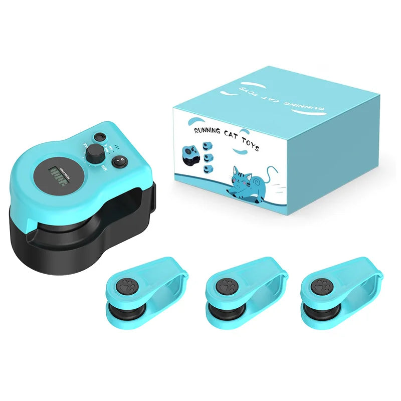Interactive cat and dog chase toy, USB charging automatic bait, used for pet exercise and training, durable plastic material
