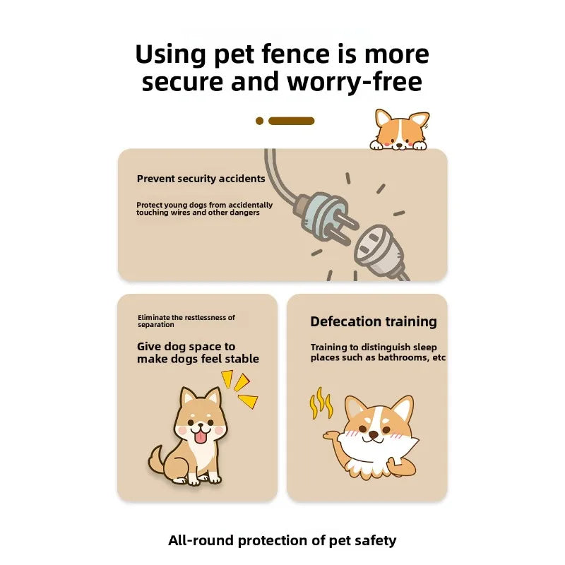DIY Free Combination Dog Fence Transparent Indoor Acrylic Dog Playpen Splicing Isolation Pet Fences Household Small Enclosure