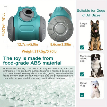 Dog Pet Food Dispenser For Dog Cats Interactive Game IQ Training Feeder Pet Supplies Red-AT64