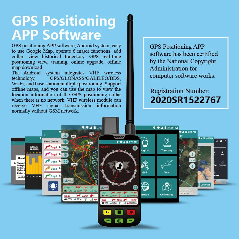 Eseek Enterprise GPS Dog Collar Fence System: 7-Zone Concurrent Management + Violation Analytics - Distributor Training Included