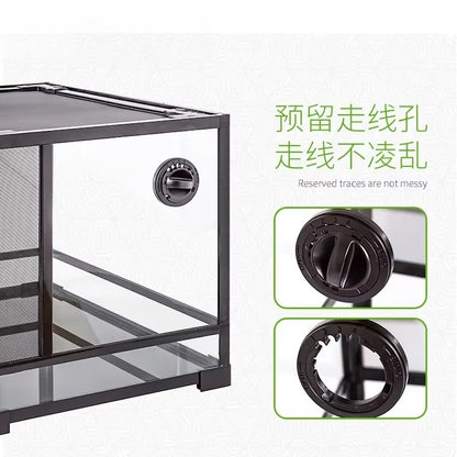 Climbing Pet Ecological Tank for Lizard and Chameleon Breeding,Landscape Reptile Box Suitable for Tortoise Snake and Multiple
