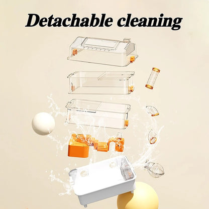 Hamster Cage Wear Resistant and Durable Large Space Detachable Hamster Acrylic Cages Breathable Hamsters Accessories Products