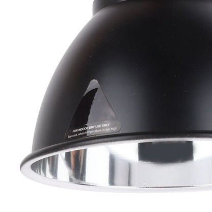 5.5in Reptile Lamp Fixture Uniform Heating Professional Shallow Dome Lamp Cap for Amphibians