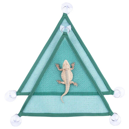 1pc Bearded Dragon Hammock Lizard Lounger Ladder Hanging Bed Accessories Reptile Habitat Terrarium Decoration