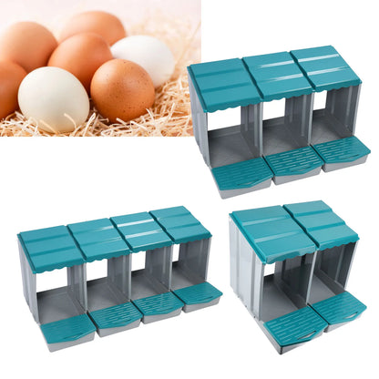 Chicken Nesting Box PP Chicken Egg Laying Box for Hens Ducks Poultry Comfortable Spacious Easy To Clean Chicken Egg Laying Box