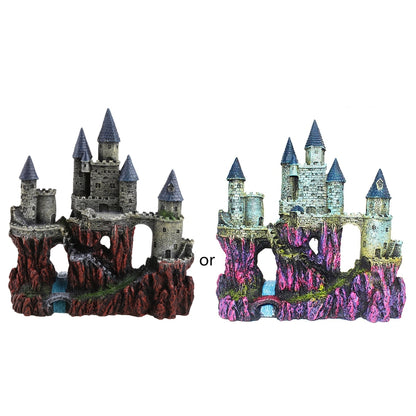 Aquarium Decoration Antique Castle Safe for Freshwater and Saltwater Fish Tank