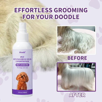 Pet Softness Solution Spray Lavender Essence Deep Cleaning Nourishing Shiny Coat for Dogs Cats