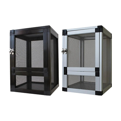 Air Screen Cages Storage Portable Reptile Cage Reptiles Habitat Breeding Box for