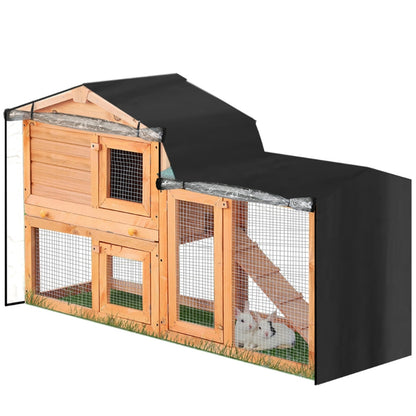 Rabbit Hutch Cover Dust Proof Moisture Resistant Cage Covers Pointed for TRIANGLE Crate Cover for Pets House Accessories