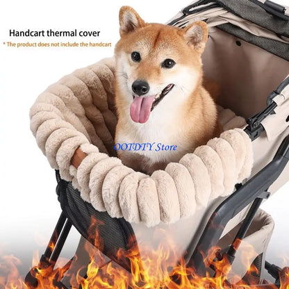 367A Dog Strollers Mat,Pet Strollers Cushion for Dog and Cats Removable Pet Strollers Dirt Cover Dog Strollers Cushion Pad
