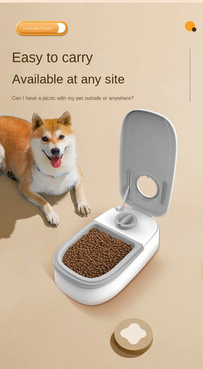 Dog Feeder Cat Automatic Feeding Water Bowl with Timer Pet Food Storage Dispenser  Container Pets Puppy Kitten Accessories