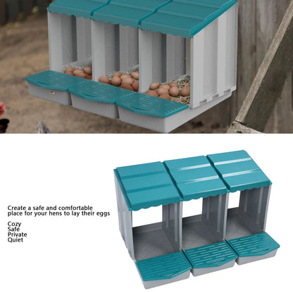 Chicken Nesting Box PP Chicken Egg Laying Box for Hens Ducks Poultry Comfortable Spacious Easy To Clean Chicken Egg Laying Box