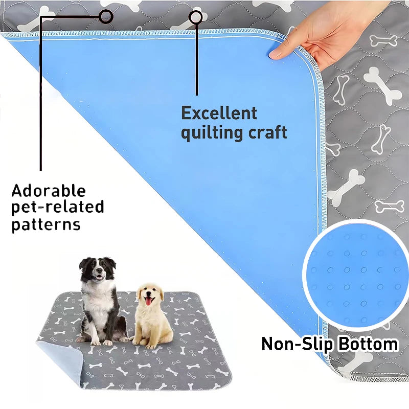 1Pcs Puppy Pads With Pheromones, Washable PuppyPad Pee Pads, Ultra-Durable 4-Layer Leak-Proof Training Mats With Non-Slip Bottom