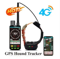 High end 4G hunting tracker dog tracking gps pet collar for pets（A tracking mon-itor + A locator collar）