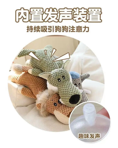 Pet toys dogs and cats bone resistant tear resistant bite resistant sound making grinding teeth cotton rope plush pet dog