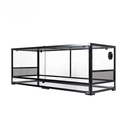 Reptile Terrarium 242 L 1.2 Meter 64 Gal Big Reptile Enclosure Glass Bearded Dragon Tank Habitat