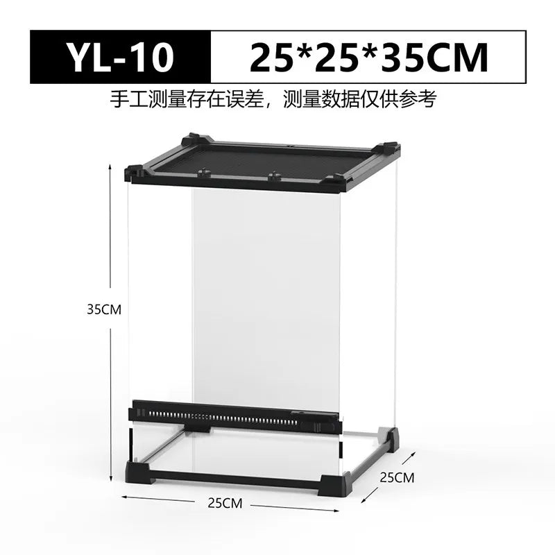 Front Door Rainforest Reptile Terrarium Climbing Breeding Box for Tree Frog Eyeliner Lizard Arboreal Ecological Landscape