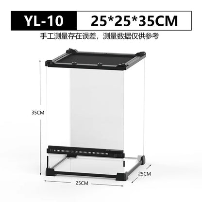 Front Door Rainforest Reptile Terrarium Climbing Breeding Box for Tree Frog Eyeliner Lizard Arboreal Ecological Landscape