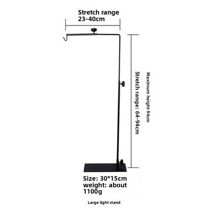 Reptile Lamp Stand Adjustable Floor Light Holder Stand Land Bracket Metal Lamp Stand Support for Glass Terrarium Heating Light