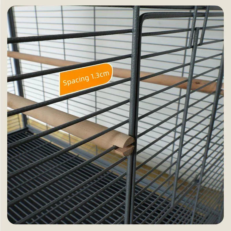 Metal Big Size Large Bird Cages Pet Parrot House Pet Cages Carriers Bird Breeding Foldable Quadrate Bird Cage 80*60*168cm