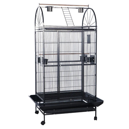 NO STOCK, PLEASE DONT BUY Wire Iron Metal Bird Cage with Wheel Aviary Canary Pigeon Breeding Aviaries Large Bird Cages