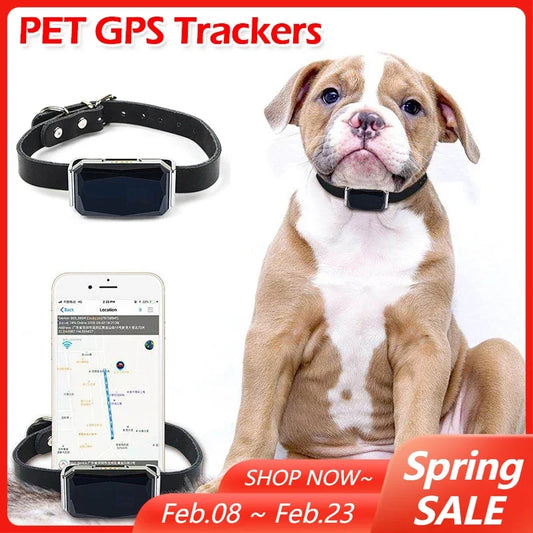 Waterproof Pet GPS Tracker System Locator CatS Dogs Puppy Adjustable Collar Real-Time Call Remote Control GPS Locator