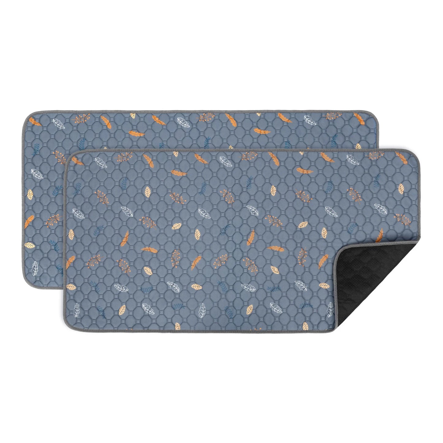 2Pcs Guinea Pig Cage Liner Washable Rabbit Absorbent Mat Reusable Hamster Pee Pad Anti-Slip for Pet Guinea Pig Rabbit Hedgehog