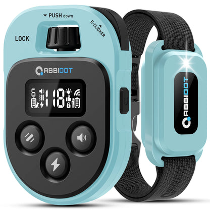 ABBIDOT T60 Dog Training Collar 2 in 1 Strap With E-clicker Electric Shock 4100ft 1250m Waterproof 118 Levels 2024 New Version