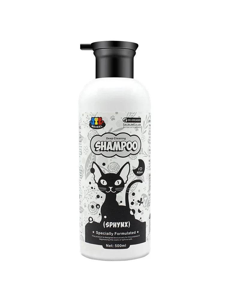 500ml Sphinx Cat Pet Shampoo Cat Shower Gel Canadian Body Wash-free Pet Cat Hairless Cat Special Body Wash-free To Control Oil