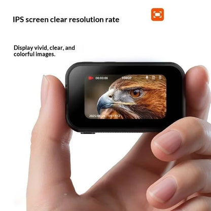 Pet Thumb Camera, Portable Outdoor Travel Dog Recorder, Wide-Angle HD Thumb Camera