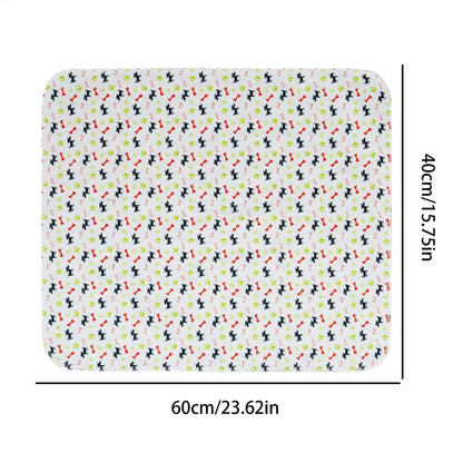 Dog Pee Pads Fast Absorbent Pet Training Mat Reusable Washable Absorbent Pee Pads For Home Potty Playpen Crate Litter pad