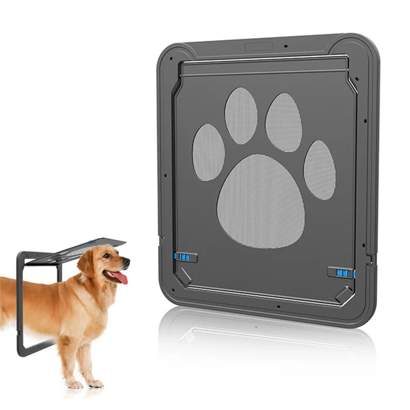 Pet Kitty Dog Door Flap Gate Opener Controlled Entry Electronic Screen Window Protector Wall Mosquito Net(Small:24cmx29cm)