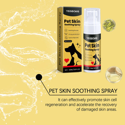 YEGBONG 50ml Pet Skin Care Spray Gentle Formula Soothing Discomfort Relief Vet Recommended for Dogs Cats All Breeds Daily Use