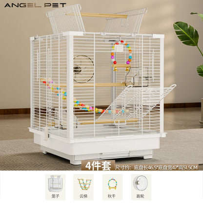 Large Sugar Glider Cage -Vertical Wire Rat & Flying Squirrel Habitat Anti-Splash Escape-Proof Design Easy Clean Luxury Enclosure