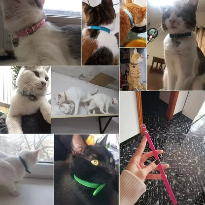 Leather Dog Cat Collar Soft Solid PU Collar For Small Medium Big Dogs Adjustable Puppy Neck Strap Colorful Cute Kitten Necklace