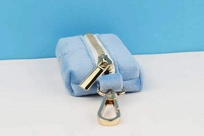 Blue Velvet Dog Collar And Leash Set For Small Medium Large Dogs Custom Engraved Nameplate Pet Supplies Dog Leash Velvet15