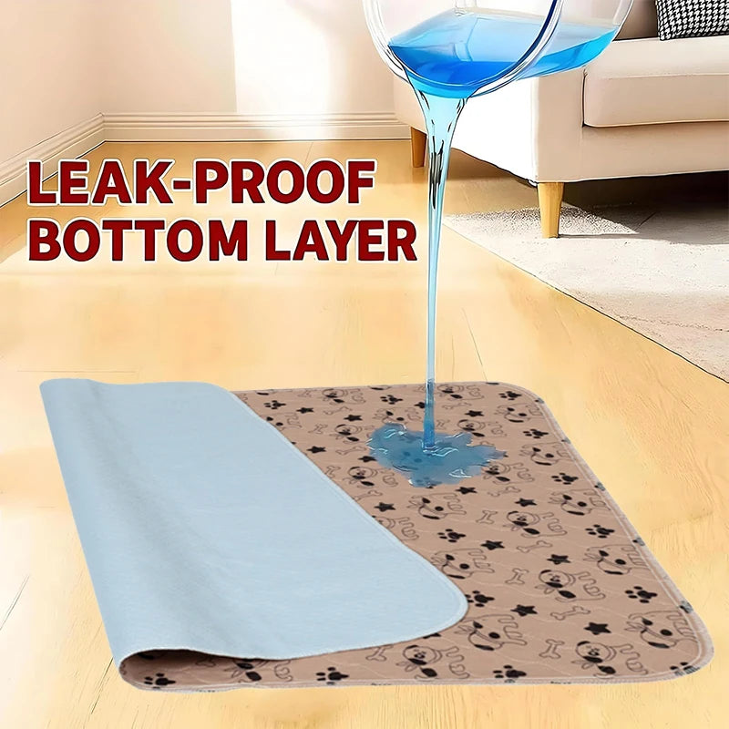 Pheromone-Infused Puppy Pads, Reusable Dog Training Pee Mats, Robust 4-Layer Leak-Proof Padding with Anti-Slip Base