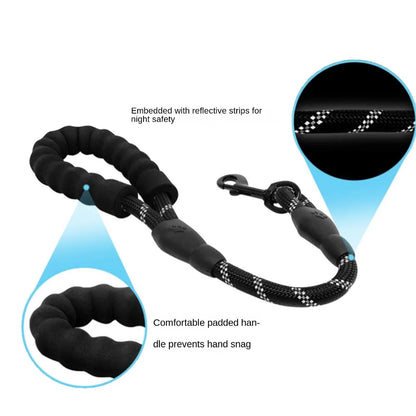 1PC Follow Closely Short Training Dog Leash Soft Strong Dog Lead Heavy Duty Durable Pet Leashes Dog