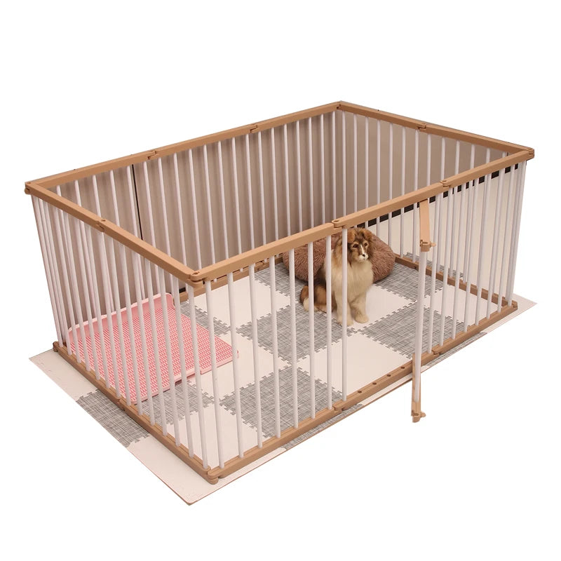 Dog Cage Strong and Durable Smooth Dogs Pets Indoor Fence Anti-rust Dog Fences Creative Design Easy Install Pet Product Supplies