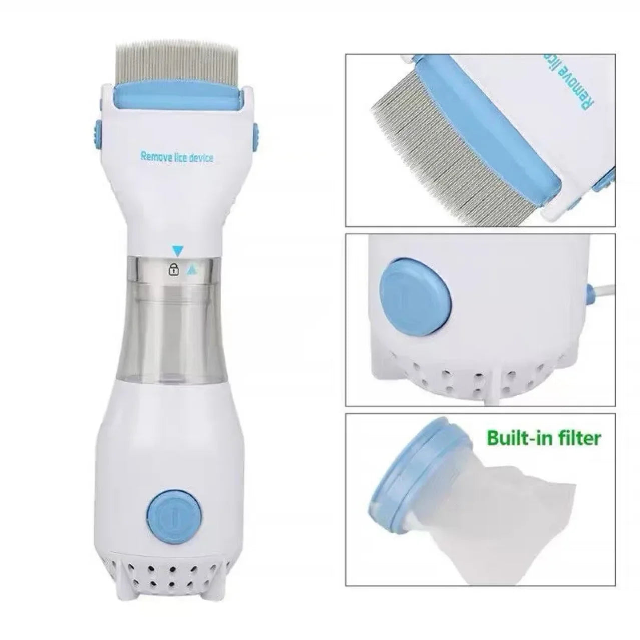 Pet Electric Lice Grabber Comb Multifunctional Physical Flea Removal Killer Brush Lice Remover Comb for Cats Dogs Hair Cleaner