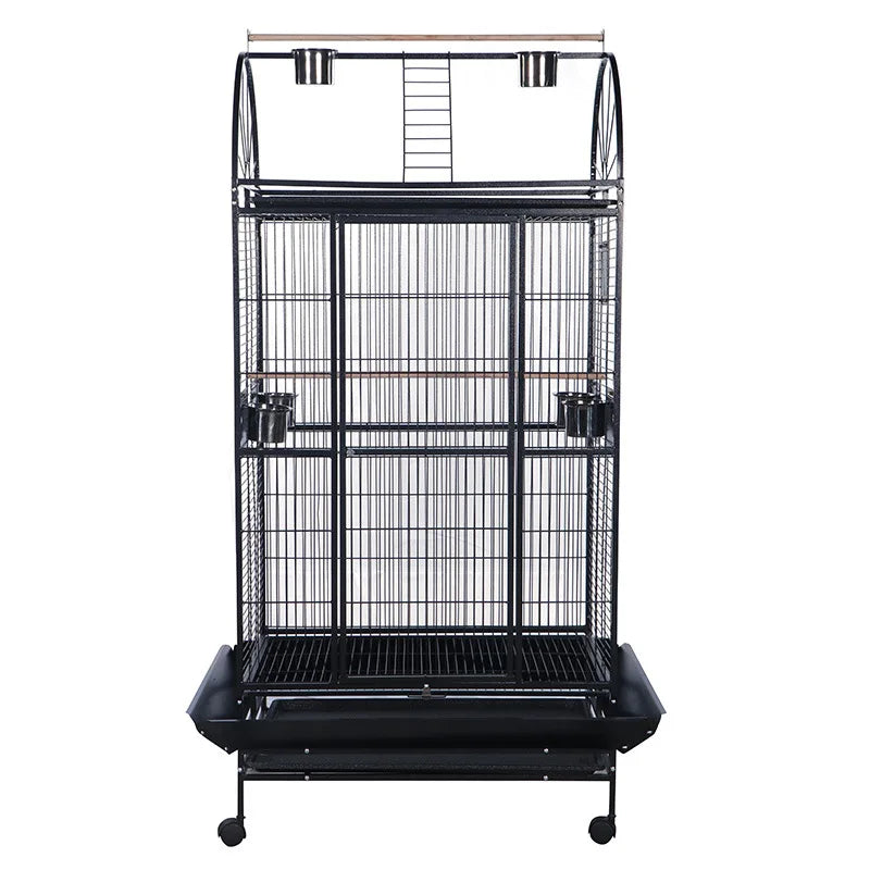 NO STOCK, PLEASE DONT BUY Wire Iron Metal Bird Cage with Wheel Aviary Canary Pigeon Breeding Aviaries Large Bird Cages