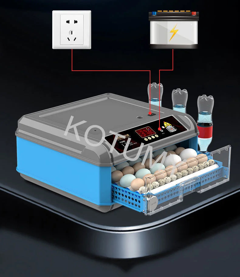 Incubator, Chicken Automatic Intelligent Small Incubator, Chicken Duck Goose Household Incubator, Mini Water Bed Incubator
