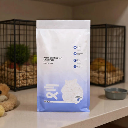 Small Animal Bedding Hamster Paper Cotton Bedding Odor Control Water Absorption Cage Decoration Rabbits Supplies for Outdoor
