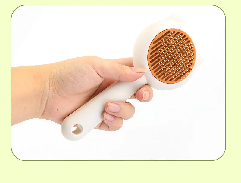 Cat Dog Grooming Brush Deshedding Tool for Loose Fur Removal Slicker Brush Pet Hair Care Essential