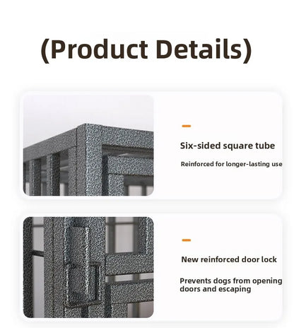 Indoor Large Medium Dog Cage with Toilet Pet Dog House Fence for Samoyed Labr Dog Cages Kennels And Run Outdoor Supplies