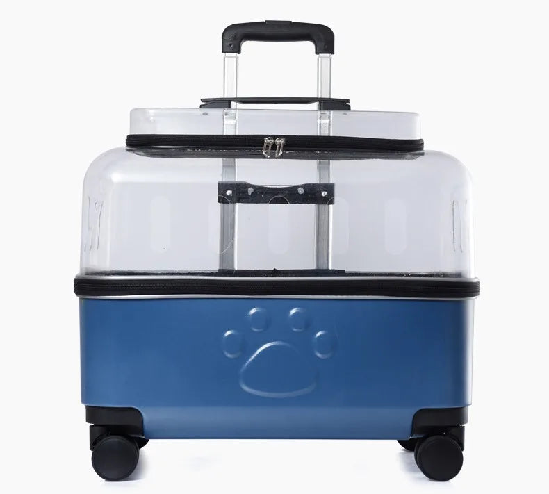 Portable Dog Strollers Carriers Travel Luxury Transparent Cats Strollers Cheap Outdoor Small Medium Suitcase Pets Supplies