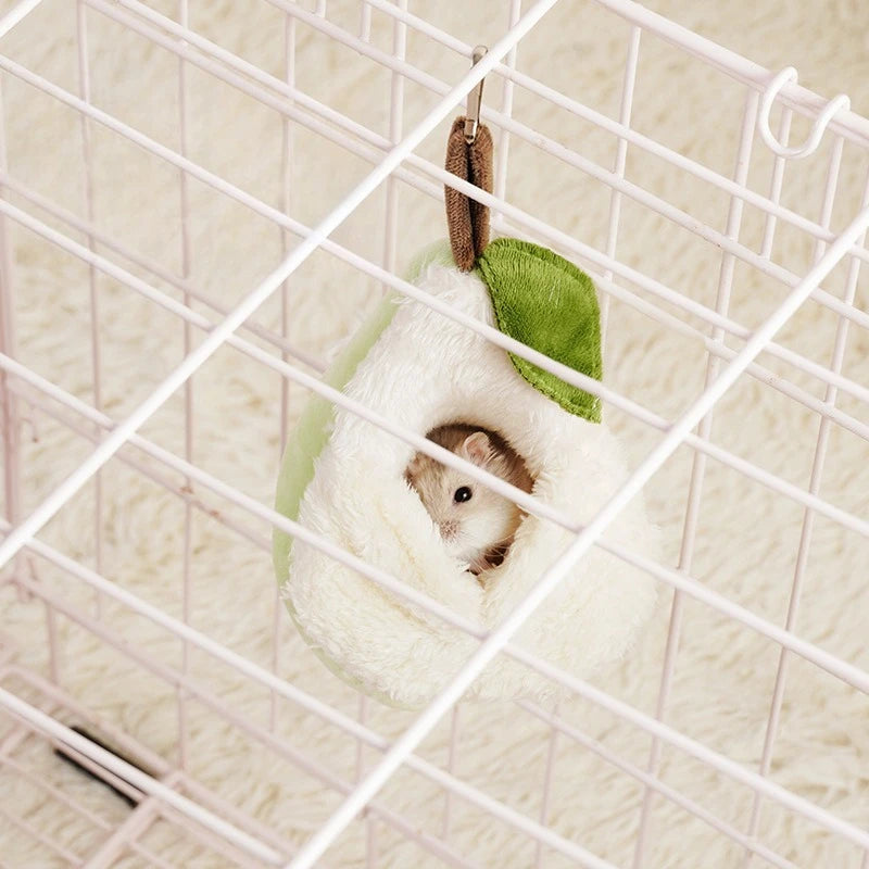Pet Nest Small Animals Accessories Hamster Cage Winter Warm Bed Hamster Plush Hammock Parrot Cage Pendant Decoration Comfortable