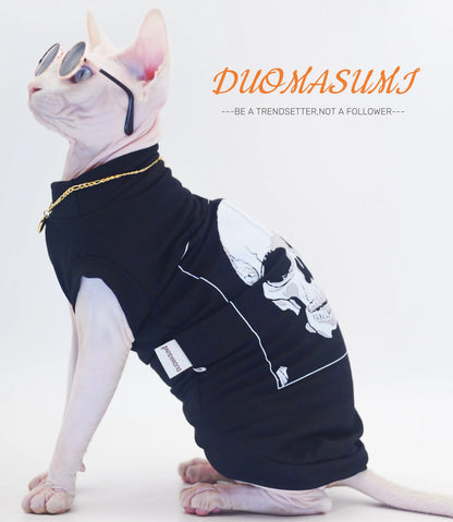 Cool Sphynx Cat Vest - Stylish and Breathable Clothing for Hairless Cats,Devon Rex, Cornish,Kitty